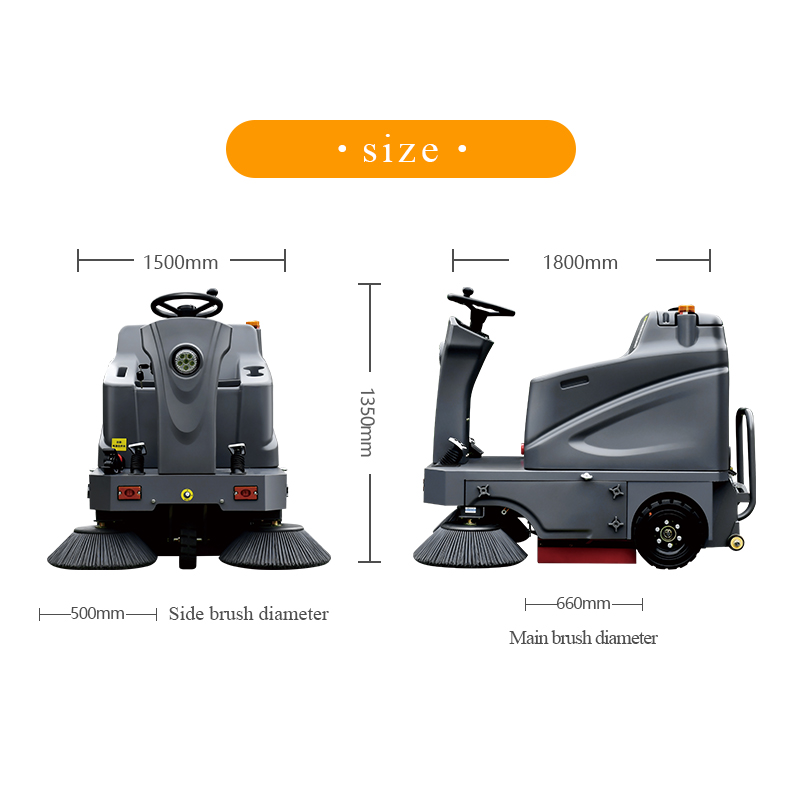 SQS12 Open-air ride-on floor sweeper