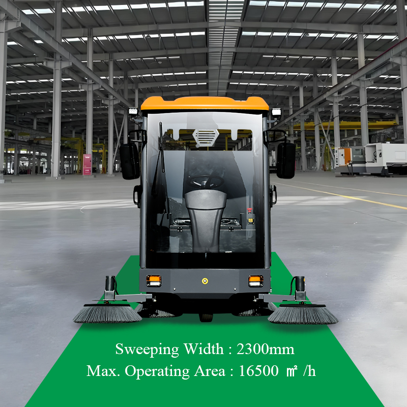 SQS33 Vacuum-only ride-on floor sweeper